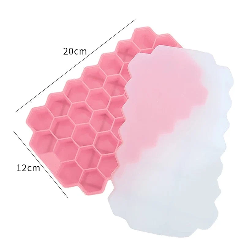 12/48/60 Grids Ice Cube Tray Kunststoff Ice Cube Maker Kugel Form für Cocktail Saft Whisky Ice Cube Tray Mit Deckel Küche Werkzeug