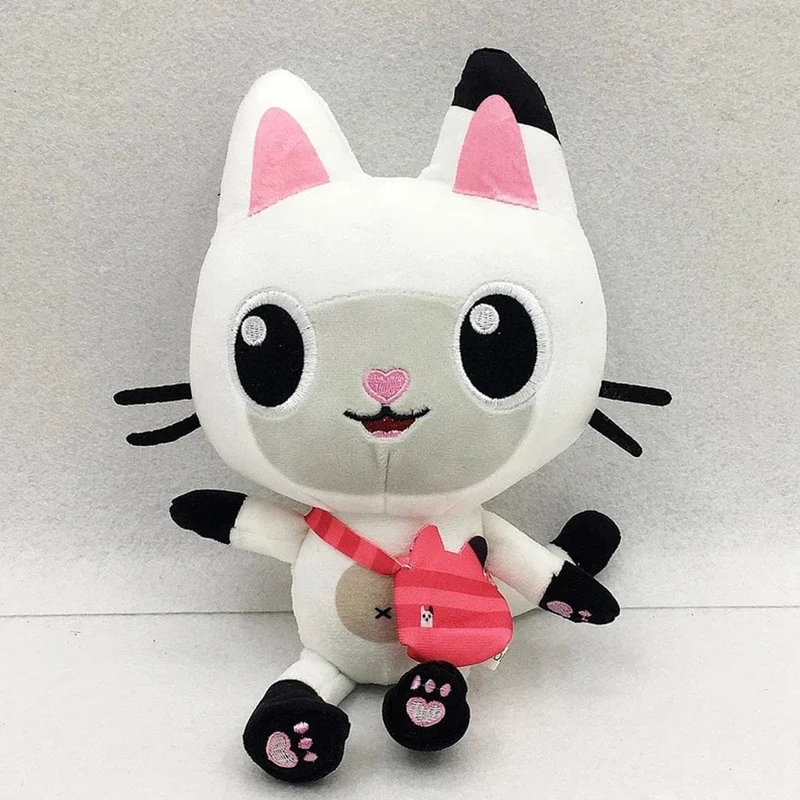 25cm 7-teiliges Gabby Puppenhaus Plüschtier Cartoon Stofftier Meerjungfrau Katze Meerjungfrau Plüschpuppe Kinder Weihnachtsgeschenk