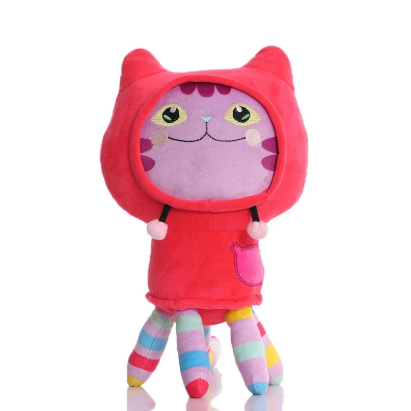 25cm 7-teiliges Gabby Puppenhaus Plüschtier Cartoon Stofftier Meerjungfrau Katze Meerjungfrau Plüschpuppe Kinder Weihnachtsgeschenk