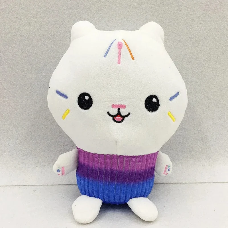 25cm 7-teiliges Gabby Puppenhaus Plüschtier Cartoon Stofftier Meerjungfrau Katze Meerjungfrau Plüschpuppe Kinder Weihnachtsgeschenk