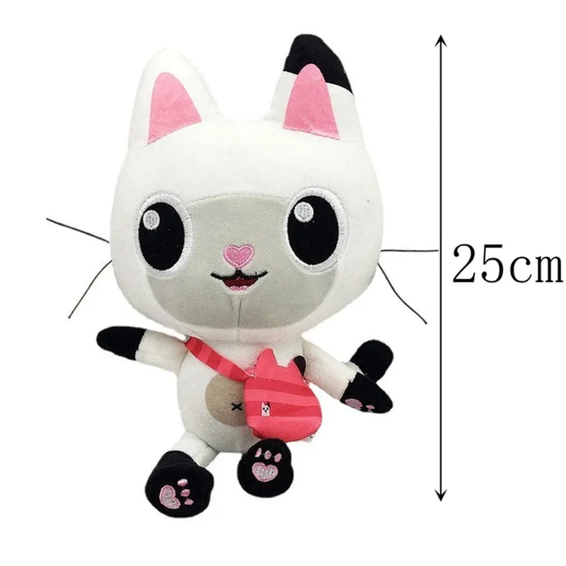 25cm 7-teiliges Gabby Puppenhaus Plüschtier Cartoon Stofftier Meerjungfrau Katze Meerjungfrau Plüschpuppe Kinder Weihnachtsgeschenk
