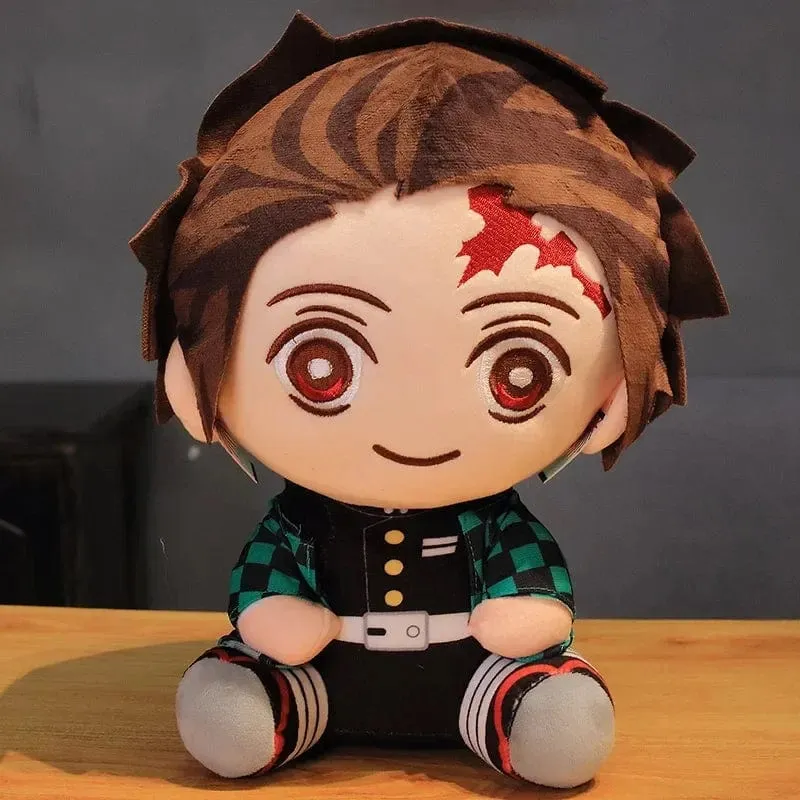 20 cm Dämonentöter Plüschpuppe Tanjirou Nezuko Zenitsu Anime Film Stofftier Kimetsu No Yaiba Spiel Plüschtier Figur Kinder Geschenk