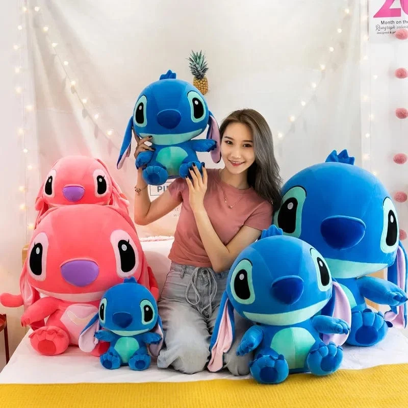 60 cm Riesen Disney Lilo & Stitch Paar Modelle Cartoon Gefüllte Plüsch Anime Plushs Baby Spielzeug Anhänger Spielzeug Kawaii Kinder Geburtstag Geschenk