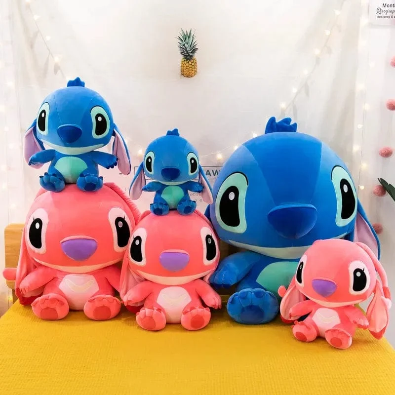 60 cm Riesen Disney Lilo & Stitch Paar Modelle Cartoon Gefüllte Plüsch Anime Plushs Baby Spielzeug Anhänger Spielzeug Kawaii Kinder Geburtstag Geschenk