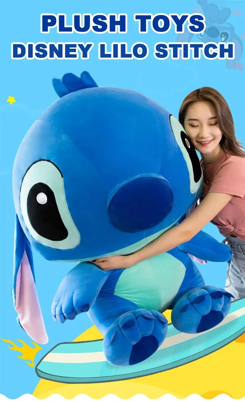 60 cm Riesen Disney Lilo & Stitch Paar Modelle Cartoon Gefüllte Plüsch Anime Plushs Baby Spielzeug Anhänger Spielzeug Kawaii Kinder Geburtstag Geschenk