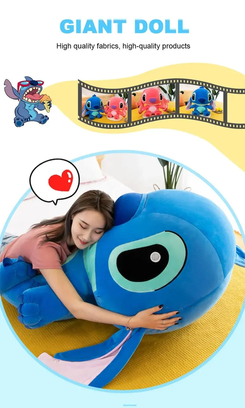 60 cm Riesen Disney Lilo & Stitch Paar Modelle Cartoon Gefüllte Plüsch Anime Plushs Baby Spielzeug Anhänger Spielzeug Kawaii Kinder Geburtstag Geschenk