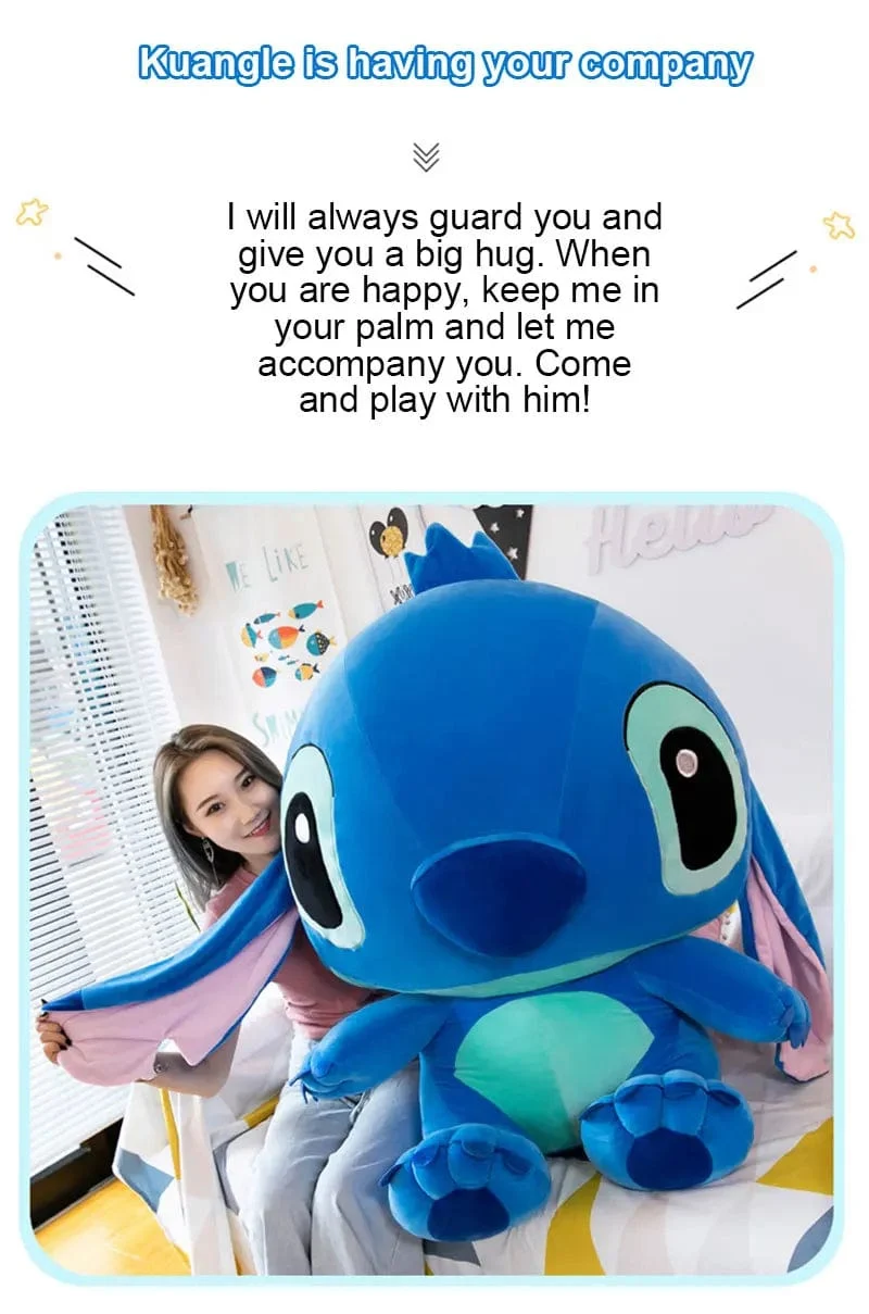 60 cm Riesen Disney Lilo & Stitch Paar Modelle Cartoon Gefüllte Plüsch Anime Plushs Baby Spielzeug Anhänger Spielzeug Kawaii Kinder Geburtstag Geschenk