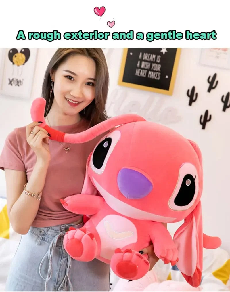 60 cm Riesen Disney Lilo & Stitch Paar Modelle Cartoon Gefüllte Plüsch Anime Plushs Baby Spielzeug Anhänger Spielzeug Kawaii Kinder Geburtstag Geschenk