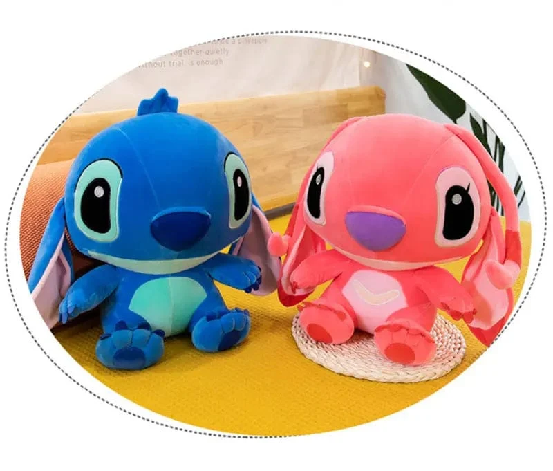 60 cm Riesen Disney Lilo & Stitch Paar Modelle Cartoon Gefüllte Plüsch Anime Plushs Baby Spielzeug Anhänger Spielzeug Kawaii Kinder Geburtstag Geschenk