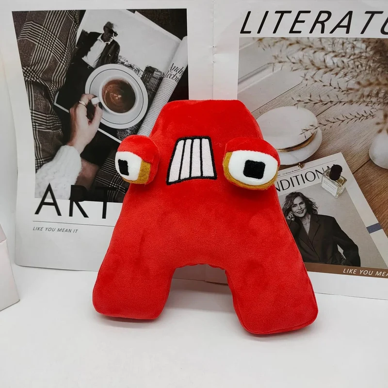 Alphabet Lore Plüschtiere Englische Buchstaben Stofftier Plüschpuppe Spielzeug Geschenk für Kinder Pädagogisches Alphabet Lore (AZ)