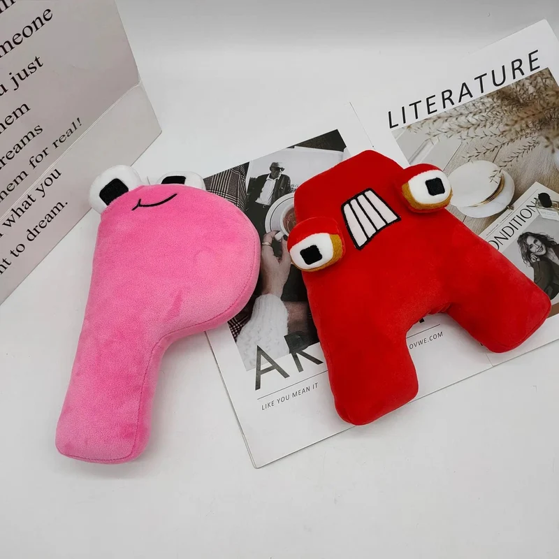 Alphabet Lore Plüschtiere Englische Buchstaben Stofftier Plüschpuppe Spielzeug Geschenk für Kinder Pädagogisches Alphabet Lore (AZ)