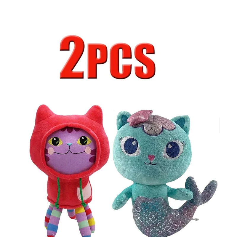 Tiere Plüsch Gabby Puppenhaus Schönes Plüsch Gaby Spielzeug Plüschhaus Katzenpuppe Cartoon Kuscheltiere Meerjungfrau Katze Plüschpuppen Kinder