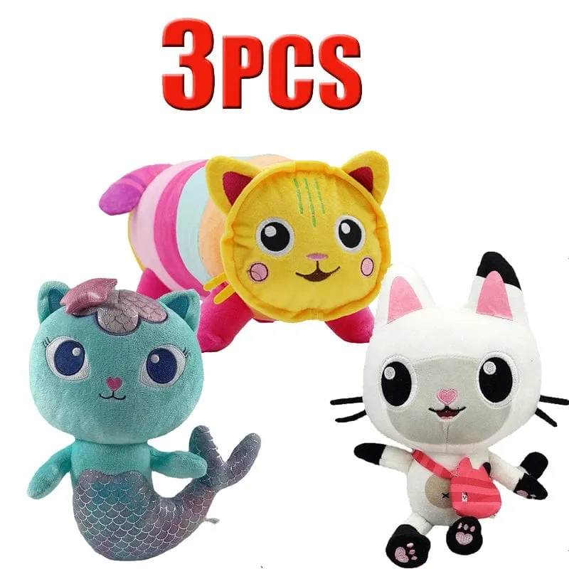 Tiere Plüsch Gabby Puppenhaus Schönes Plüsch Gaby Spielzeug Plüschhaus Katzenpuppe Cartoon Kuscheltiere Meerjungfrau Katze Plüschpuppen Kinder