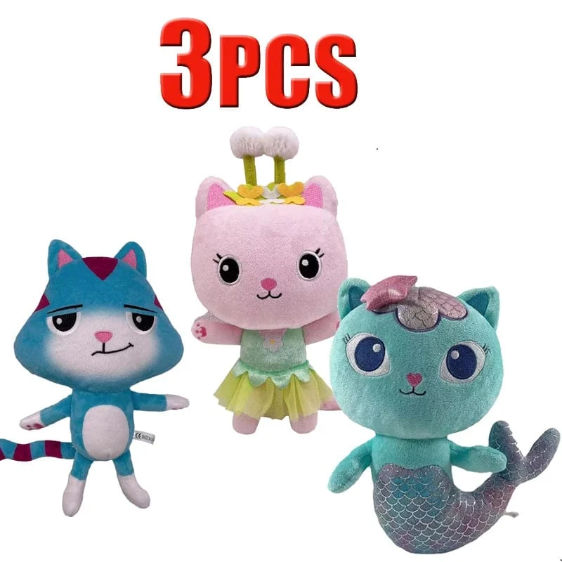 Tiere Plüsch Gabby Puppenhaus Schönes Plüsch Gaby Spielzeug Plüschhaus Katzenpuppe Cartoon Kuscheltiere Meerjungfrau Katze Plüschpuppen Kinder