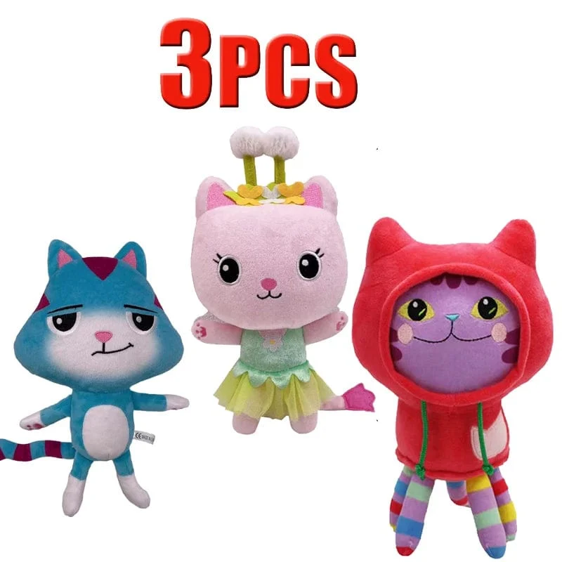 Tiere Plüsch Gabby Puppenhaus Schönes Plüsch Gaby Spielzeug Plüschhaus Katzenpuppe Cartoon Kuscheltiere Meerjungfrau Katze Plüschpuppen Kinder