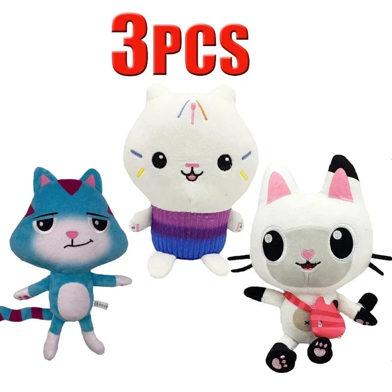 Tiere Plüsch Gabby Puppenhaus Schönes Plüsch Gaby Spielzeug Plüschhaus Katzenpuppe Cartoon Kuscheltiere Meerjungfrau Katze Plüschpuppen Kinder