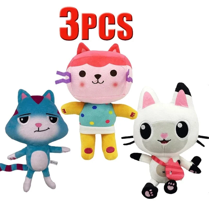Tiere Plüsch Gabby Puppenhaus Schönes Plüsch Gaby Spielzeug Plüschhaus Katzenpuppe Cartoon Kuscheltiere Meerjungfrau Katze Plüschpuppen Kinder