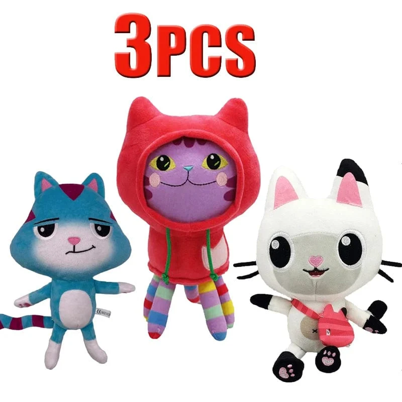 Tiere Plüsch Gabby Puppenhaus Schönes Plüsch Gaby Spielzeug Plüschhaus Katzenpuppe Cartoon Kuscheltiere Meerjungfrau Katze Plüschpuppen Kinder