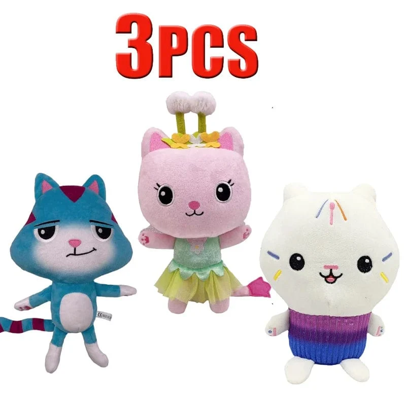 Tiere Plüsch Gabby Puppenhaus Schönes Plüsch Gaby Spielzeug Plüschhaus Katzenpuppe Cartoon Kuscheltiere Meerjungfrau Katze Plüschpuppen Kinder