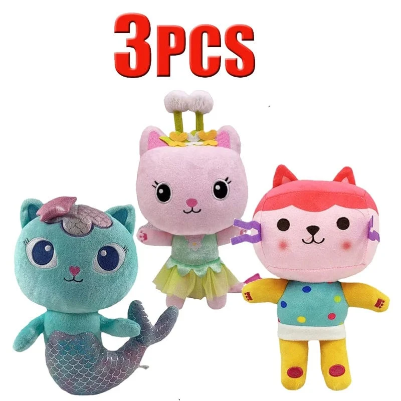 Tiere Plüsch Gabby Puppenhaus Schönes Plüsch Gaby Spielzeug Plüschhaus Katzenpuppe Cartoon Kuscheltiere Meerjungfrau Katze Plüschpuppen Kinder