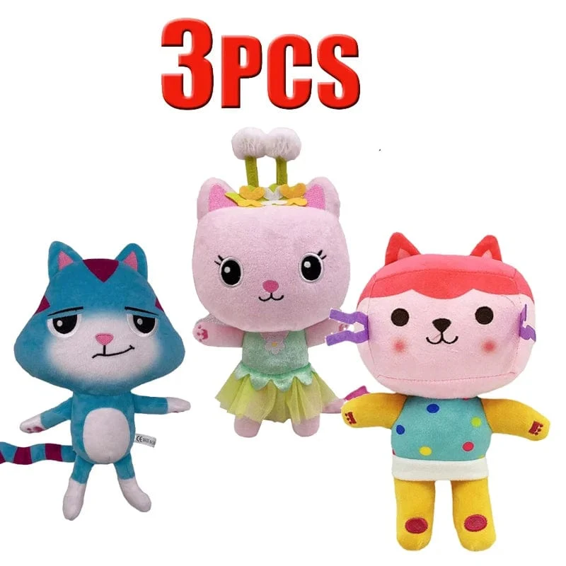 Tiere Plüsch Gabby Puppenhaus Schönes Plüsch Gaby Spielzeug Plüschhaus Katzenpuppe Cartoon Kuscheltiere Meerjungfrau Katze Plüschpuppen Kinder