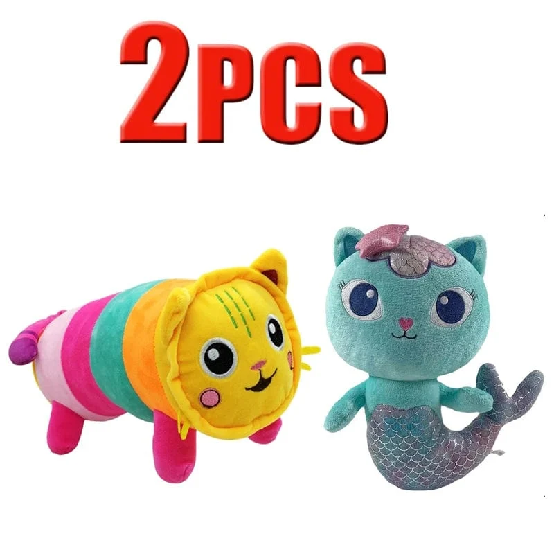 Tiere Plüsch Gabby Puppenhaus Schönes Plüsch Gaby Spielzeug Plüschhaus Katzenpuppe Cartoon Kuscheltiere Meerjungfrau Katze Plüschpuppen Kinder