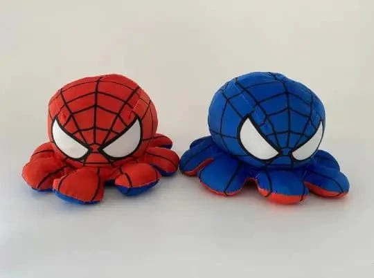 Marvel-Plüschpuppe, Avengers: Endgame, Spiderman, Iron Man, Captain America, Hulk, Thanos, Octopus, Plüsch-Cartoon-Spielzeug, das umgedreht werden kann, Geschenk für Kinder