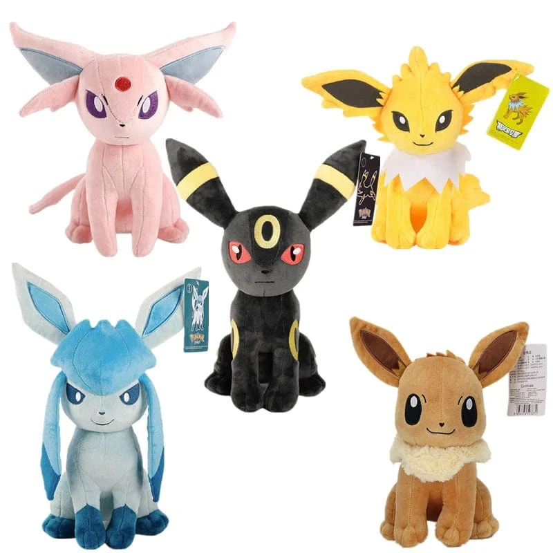 Neue Pokémon-Plüschpuppe Ievee-Familienmond Ievee-Sonne Ievee Kawaii-gefülltes Kissen Kindergeburtstagsgeschenk 24CM