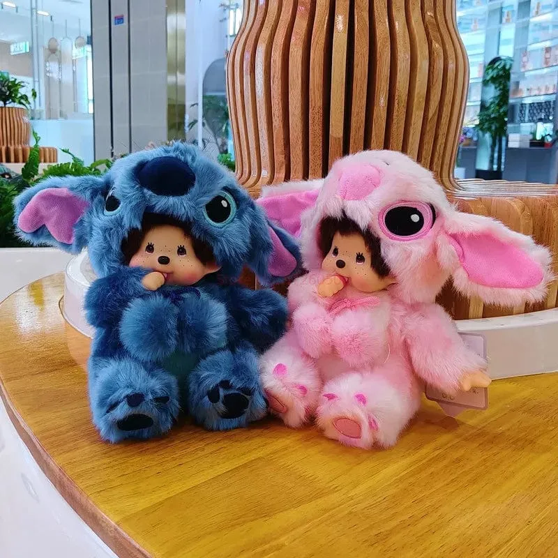 Disney 20cm Linabell Verwandeln Stich Kaninchen Totoro Kiki Plüsch Spielzeug Kawaii Stellalou Plushies Gefüllte Puppe Kinder Weihnachten Geschenk