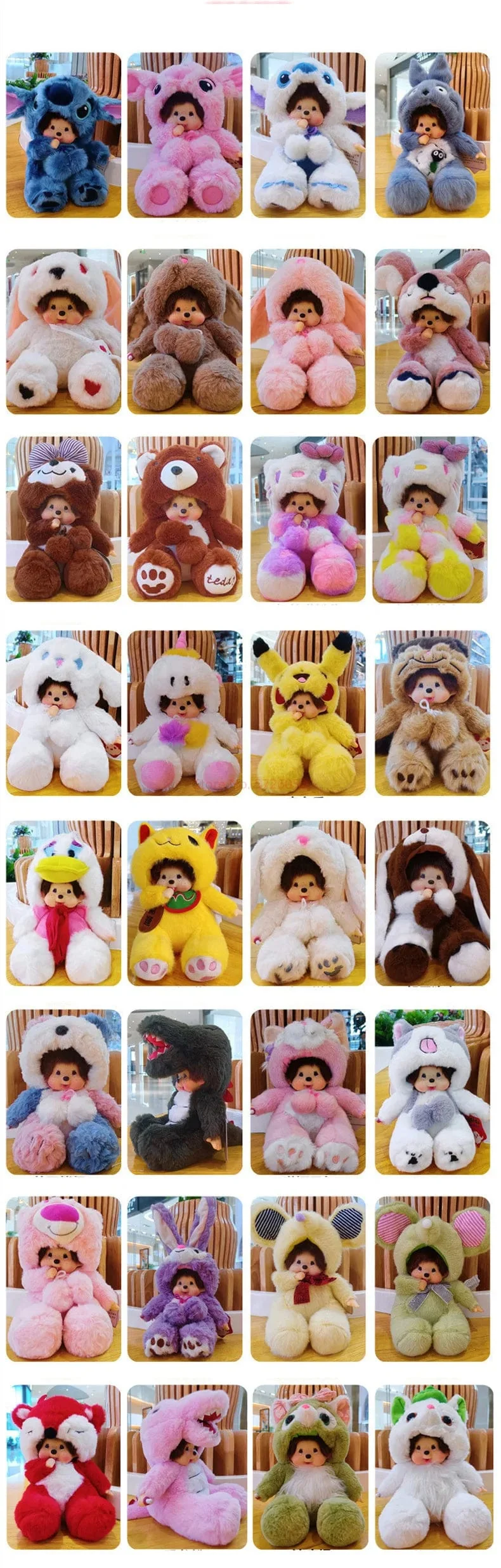 Disney 20cm Linabell Verwandeln Stich Kaninchen Totoro Kiki Plüsch Spielzeug Kawaii Stellalou Plushies Gefüllte Puppe Kinder Weihnachten Geschenk
