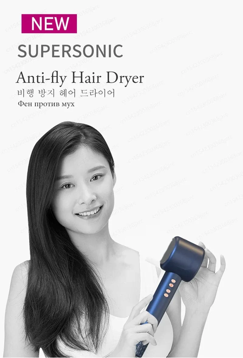 Professioneller Super-Haartrockner mit negativen Ionen, schnelltrocknend, blattlose Haartrockner, Salon, Haushaltsgeräte, Haarpflege mit konstanter Temperatur