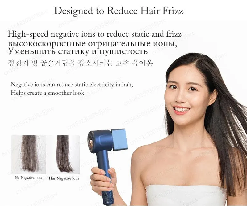 Professioneller Super-Haartrockner mit negativen Ionen, schnelltrocknend, blattlose Haartrockner, Salon, Haushaltsgeräte, Haarpflege mit konstanter Temperatur