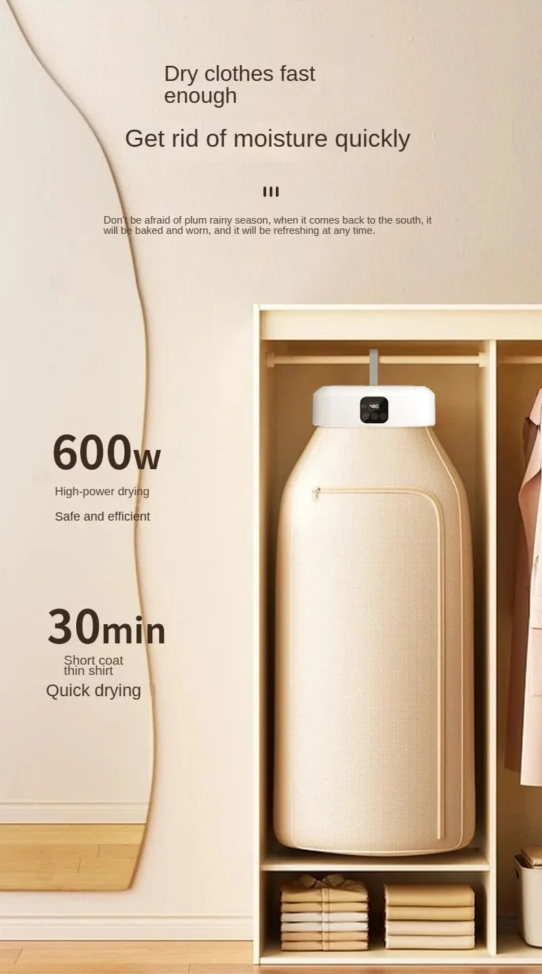 Fernbedienung Multifunktionaler Trockner Elektrische Kleidung Home Cabinet Bodenmaschine Wäschetrockner Warmlufttrockner mit Timing Home