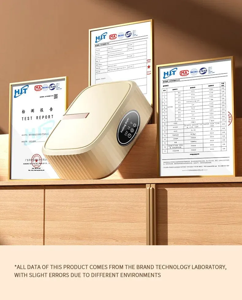 Gefalteter elektrischer Wäschetrockner, intelligenter Wäscheständer, zum Aufhängen, UV-Trockner, tragbarer Warmlufttrockner für unterwegs, 220 V/110 V, für zu Hause