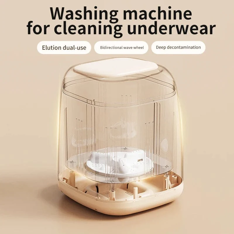Kleine Waschmaschine für Unterwäsche Kinderkleidung Mini-Waschmaschine vollautomatische tragbare Waschmaschine mit Schleuder 220 V
