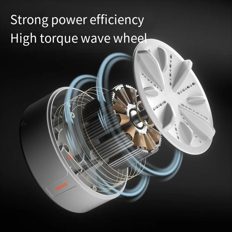 Mini Tragbare Waschmaschinen USB Rotierenden Turbo Obst Küche Ultraschall Geschirrspüler Für Kleidung Home Reise Fernbedienung 세탁기