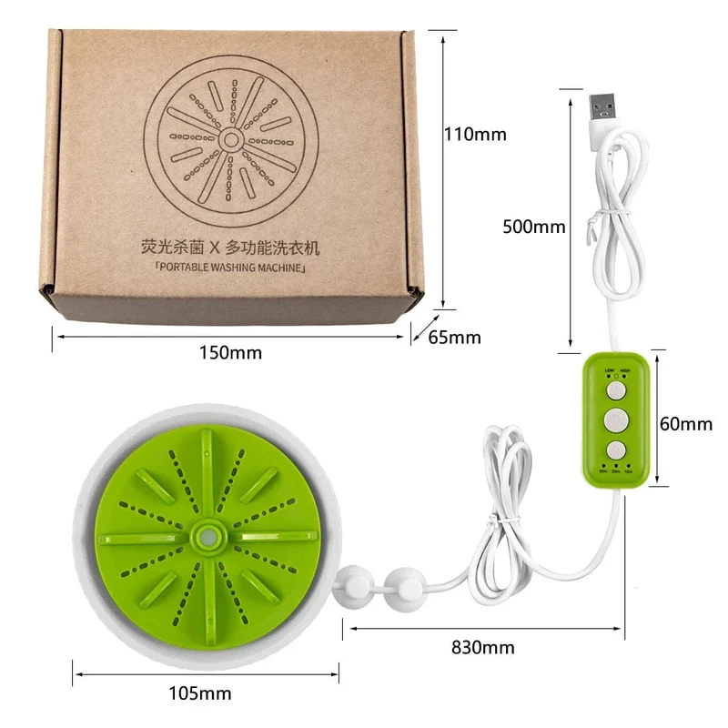 Mini Tragbare Waschmaschinen USB Rotierenden Turbo Obst Küche Ultraschall Geschirrspüler Für Kleidung Home Reise Fernbedienung 세탁기