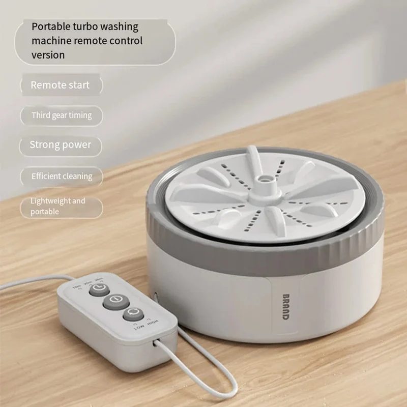 Mini Tragbare Waschmaschinen USB Rotierenden Turbo Obst Küche Ultraschall Geschirrspüler Für Kleidung Home Reise Fernbedienung 세탁기