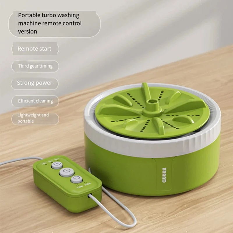 Mini Tragbare Waschmaschinen USB Rotierenden Turbo Obst Küche Ultraschall Geschirrspüler Für Kleidung Home Reise Fernbedienung 세탁기