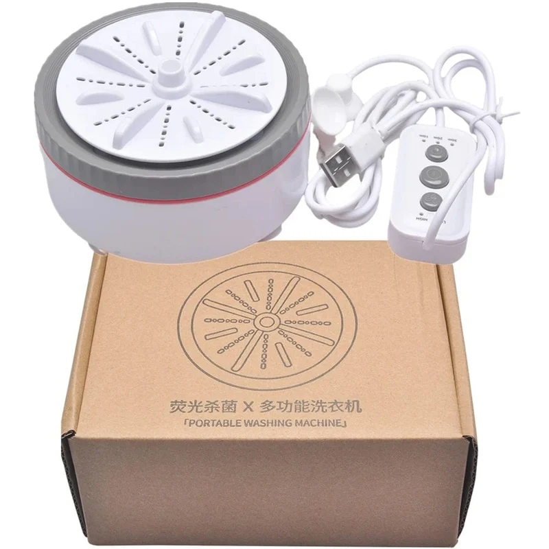 Mini Tragbare Waschmaschinen USB Rotierenden Turbo Obst Küche Ultraschall Geschirrspüler Für Kleidung Home Reise Fernbedienung 세탁기
