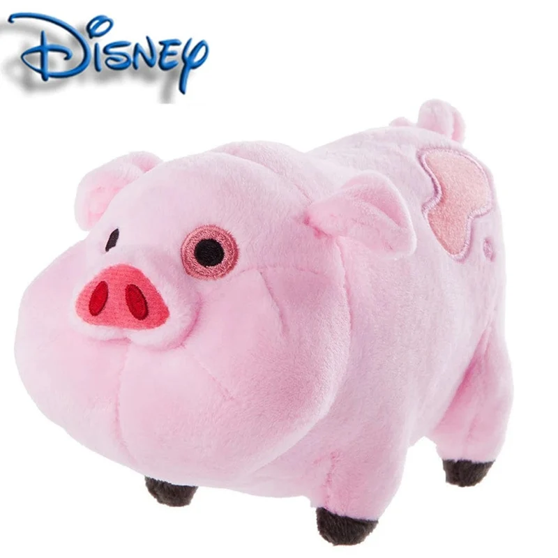 18 cm Disney Anime-Film Gravity Falls Figuren Waddles Pig Cartoon Kuscheltiere Plüschpuppe Spielzeug für Kind Mädchen Neujahr Weihnachtsgeschenk