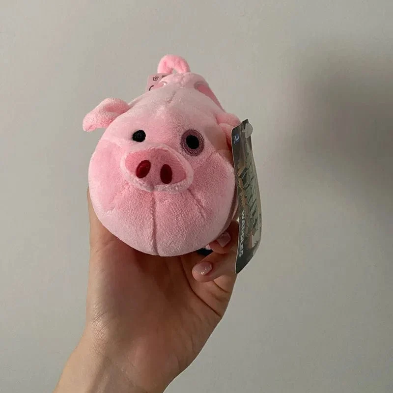 18 cm Disney Anime-Film Gravity Falls Figuren Waddles Pig Cartoon Kuscheltiere Plüschpuppe Spielzeug für Kind Mädchen Neujahr Weihnachtsgeschenk