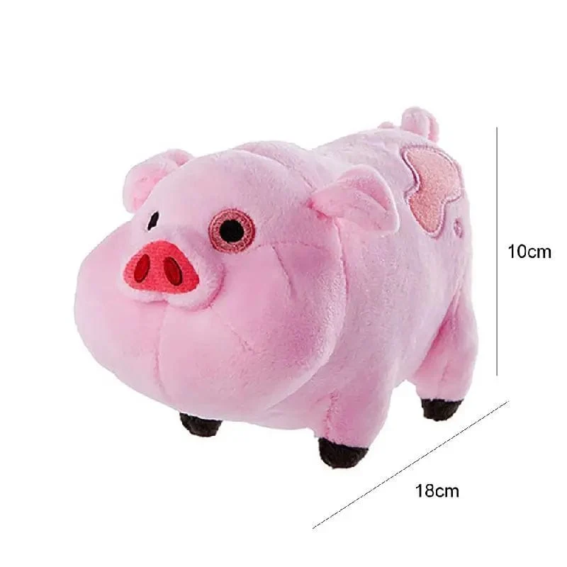 18 cm Disney Anime-Film Gravity Falls Figuren Waddles Pig Cartoon Kuscheltiere Plüschpuppe Spielzeug für Kind Mädchen Neujahr Weihnachtsgeschenk