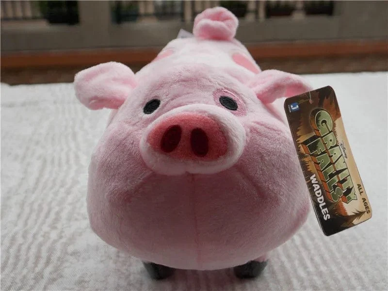 18 cm Disney Anime-Film Gravity Falls Figuren Waddles Pig Cartoon Kuscheltiere Plüschpuppe Spielzeug für Kind Mädchen Neujahr Weihnachtsgeschenk