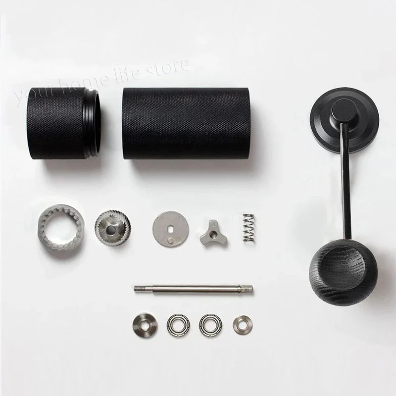 Manuelle Kaffeemühle aus Edelstahl, verstellbares Handmahlwerk, Kaffeebohnenmühle, manuelles Mahlwerk für Aeropress Espresso French Press