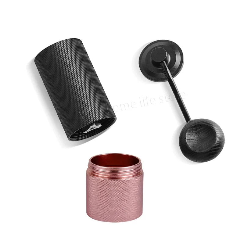 Manuelle Kaffeemühle aus Edelstahl, verstellbares Handmahlwerk, Kaffeebohnenmühle, manuelles Mahlwerk für Aeropress Espresso French Press
