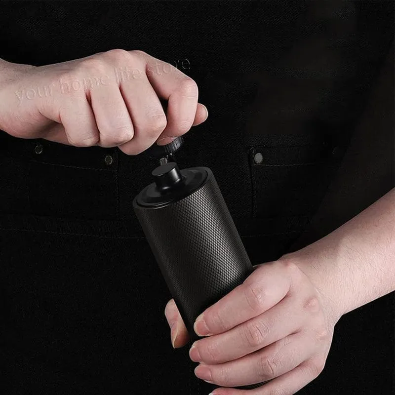 Manuelle Kaffeemühle aus Edelstahl, verstellbares Handmahlwerk, Kaffeebohnenmühle, manuelles Mahlwerk für Aeropress Espresso French Press