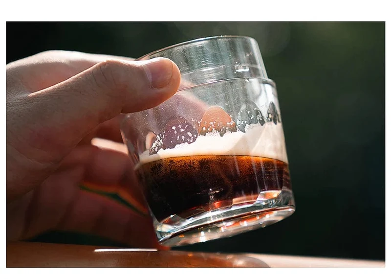 Cafelffe 3-in-1 tragbare Kaffeemaschine, Heiß-/Kaltwasser, manuelle Espressomaschine für Kapseln und gemahlenen Kaffee, Handpresse, Brüher, Wandern, Reisen
