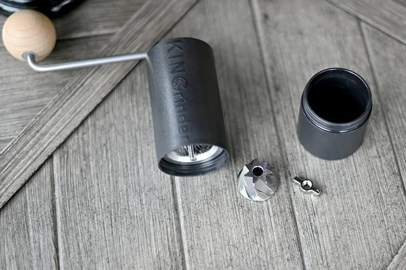 KINGrinder P0/P1/P2 Leichte manuelle Handkaffeemühle für Moka-Kanne Tropf mit Montagekonsistenz Edelstahl