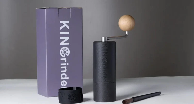 KINGrinder P0/P1/P2 Leichte manuelle Handkaffeemühle für Moka-Kanne Tropf mit Montagekonsistenz Edelstahl